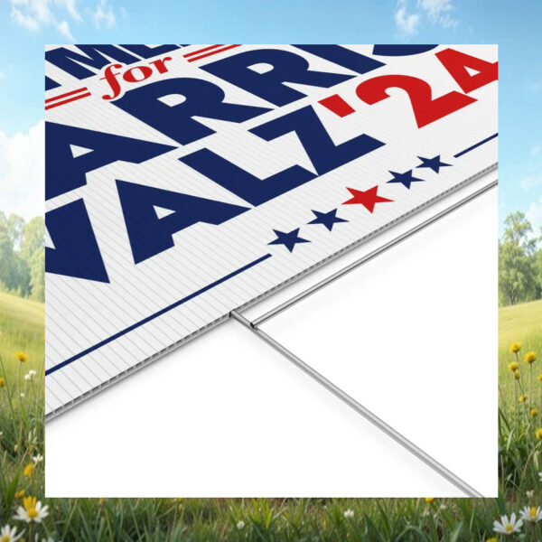 Union Member For Harris Walz Yard Sign