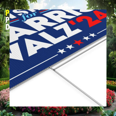 Union Strong for Harris Walz '24 Election Yard Sign