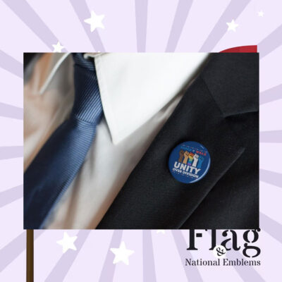 Unity Over Division Harris Walz 2024 Pin Button