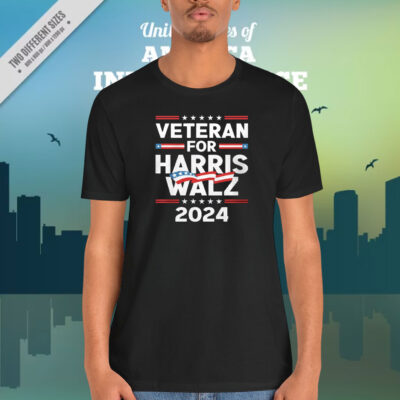 Veteran For Harris Walz 2024 Shirt