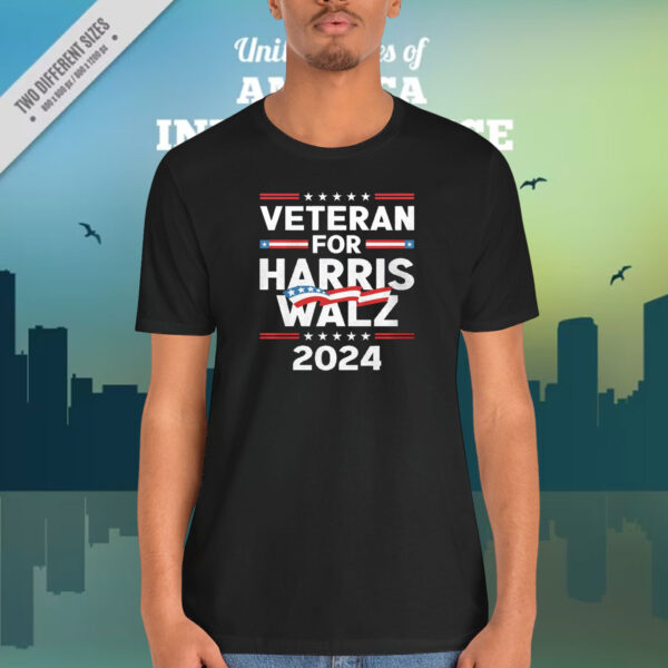 Veteran For Harris Walz 2024 Shirt