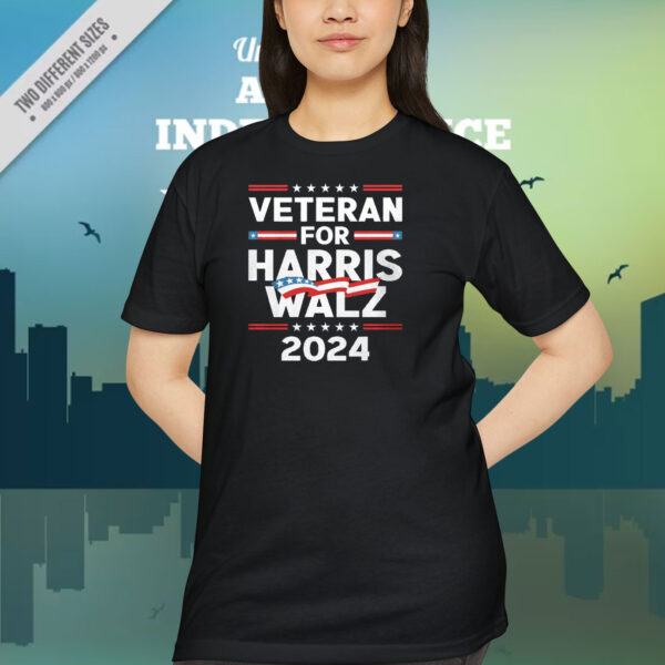Veteran For Harris Walz 2024 Shirt