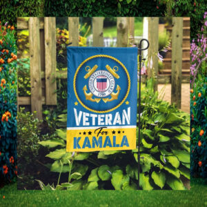 Veterans Coast Guard For Kamala Flag