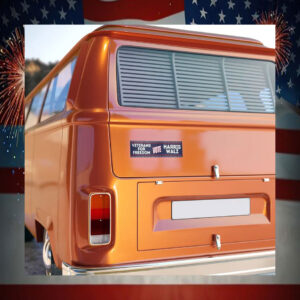 Veterans For Freedom Vote Harris Walz Sticker