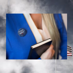 Veterans For Harris 2024 Button