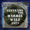 Veterans For Harris Walz 2024 Button