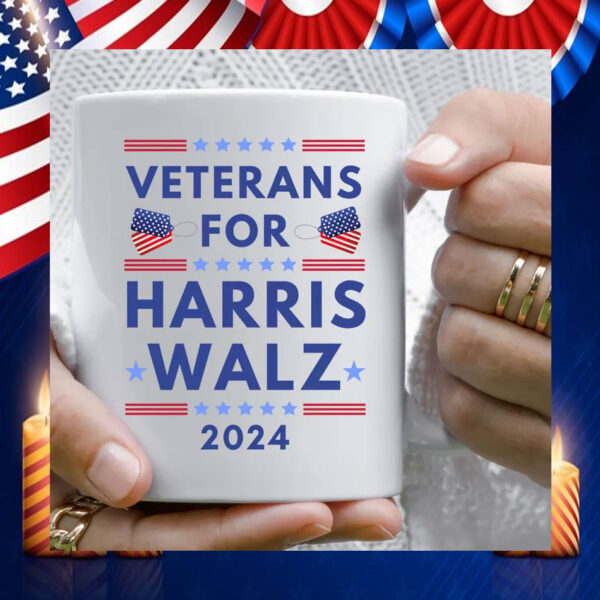 Veterans For Harris Walz 2024 Mugs