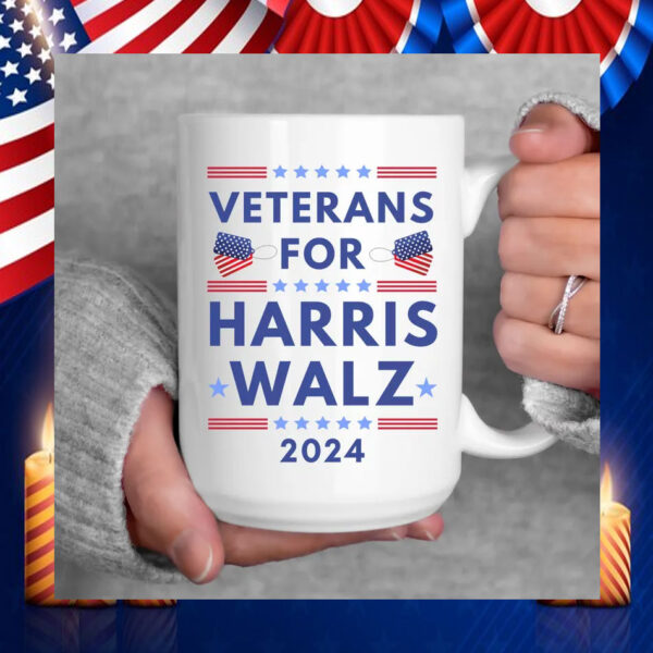 Veterans For Harris Walz 2024 Mugs