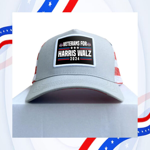 Veterans For Harris Walz 2024 Trucker Hat