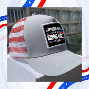 Veterans For Harris Walz 2024 Trucker Hat