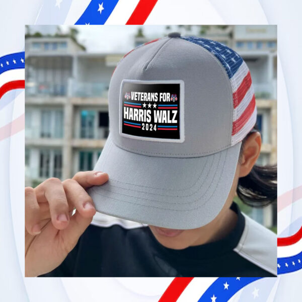 Veterans For Harris Walz 2024 Trucker Hat