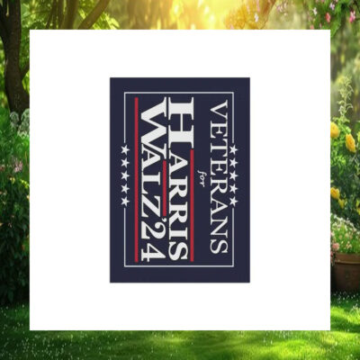 Veterans For Harris Walz 24 Flag