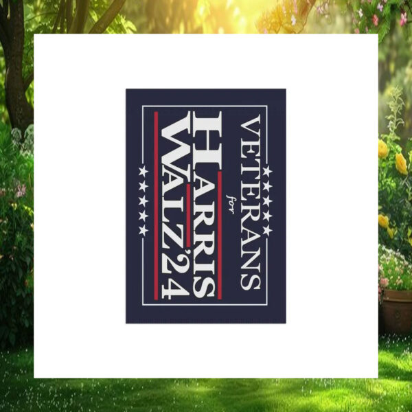 Veterans For Harris Walz 24 Flag