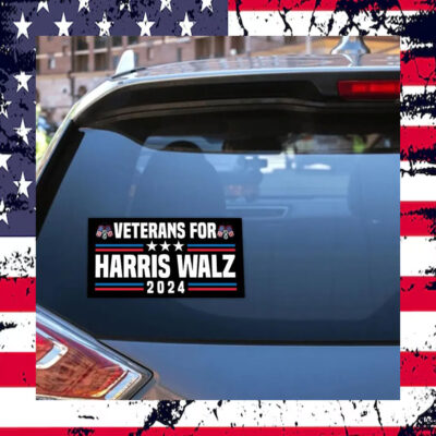 Veterans for Harris Walz 2024 Stickers