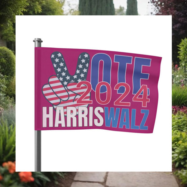 Vote 2024 Harris Walz Flag