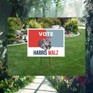 Vote Cat harris Walz 2024 Election Yard Sign