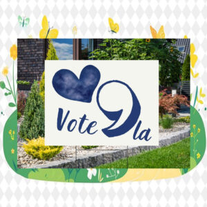 Vote Comma La Harris 2024 Election Yard Sign