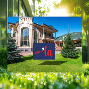Vote Comma La Harris 2024 Yard Sign