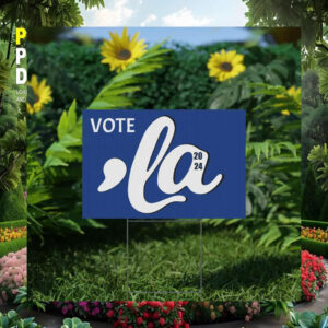 Vote Comma La Kamala 2024 Yard Sign
