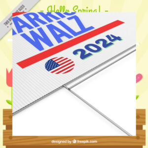 Vote Democratic Harris Walz 2024 Yard Sign