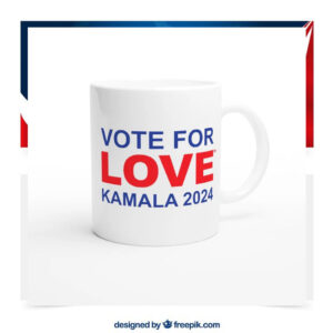 Vote For Love Kamala 24 Mugs