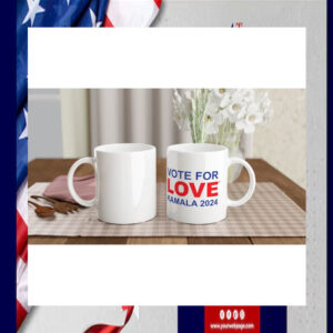 Vote For Love Kamala Harris 2024 Mug