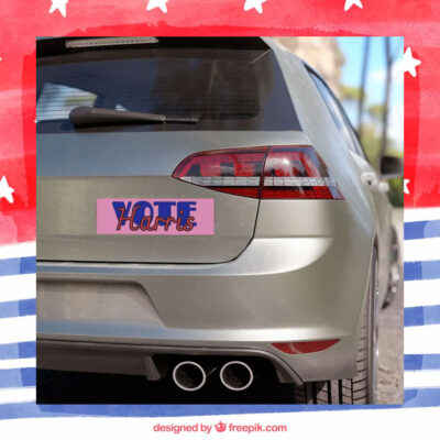 Vote Harris 2024 Election Car Magnet