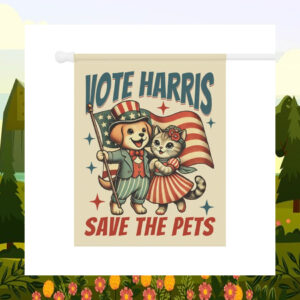 Vote Harris Save The Pets Flag