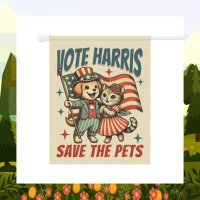Vote Harris Save The Pets Flag