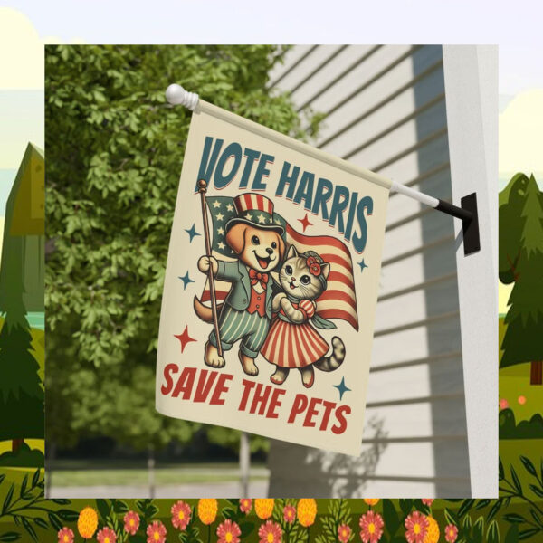 Vote Harris Save The Pets Flag