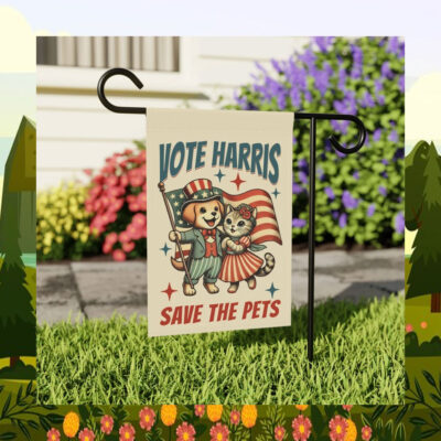 Vote Harris Save The Pets Flag