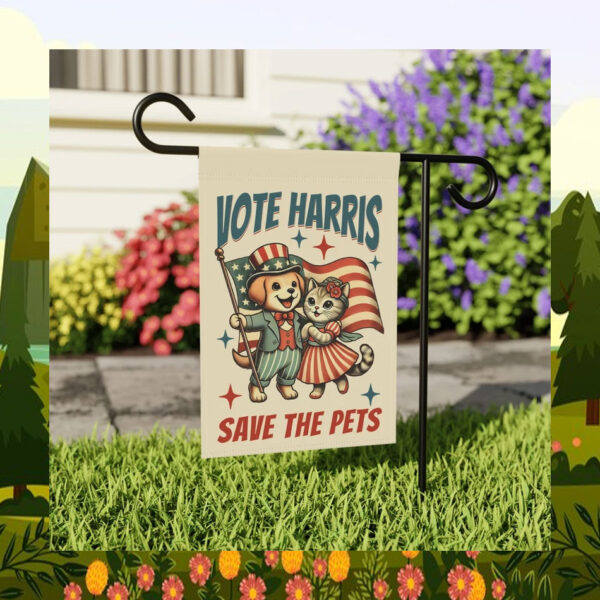 Vote Harris Save The Pets Flag