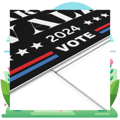 Vote Harris Walz 24 Election Yard Sign