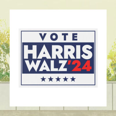Vote Harris Walz 24 Political Yard Sign