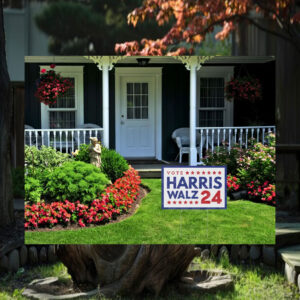 Vote Harris Walz 24 Political Yard Signs