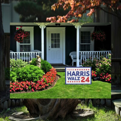 Vote Harris Walz 24 Political Yard Signs