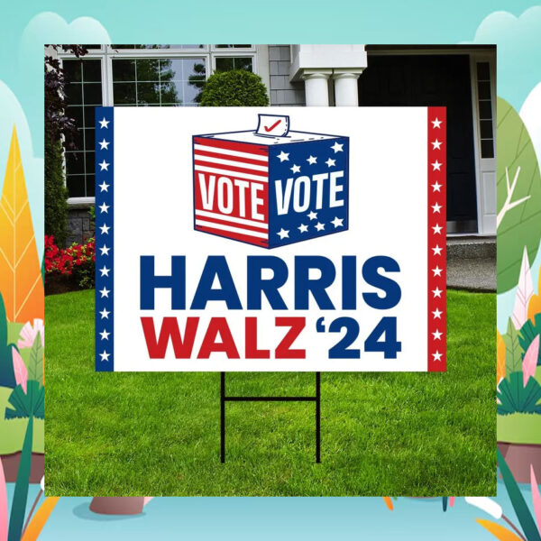 Vote Harris Walz 24 Yard Signs
