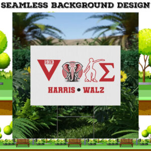 Vote Harris Walz Red And White Yard SignVote Harris Walz Red And White Yard Sign
