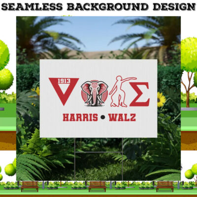 Vote Harris Walz Red And White Yard SignVote Harris Walz Red And White Yard Sign
