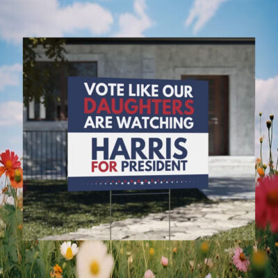 Vote Like Our Daughters Are Watching Harris For President Yard Signs