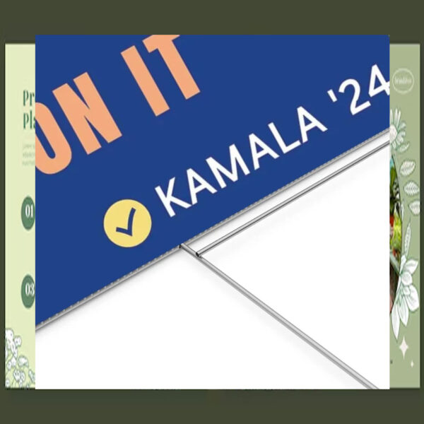 Vote Like Your Daughter's Rights Depend On It Kamala 24 Plastic Yard Sign