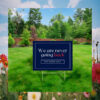 We Are Never Going Back Vote Harris Walz 24 Yard Sign
