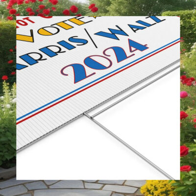 We Are Not Going Back Vote Harris Walz 2024 Yard Signs
