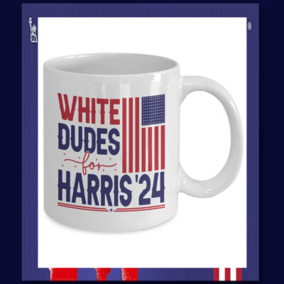 White Dudes For Harris '24 Mug