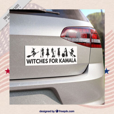 Witches For Kamala Halloween Car Magnets