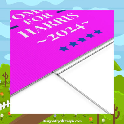 Women For Harris 2024 Pink Yard Sign