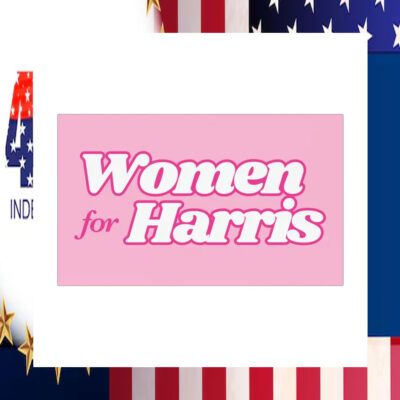 Women For Harris Pink Car Magnet